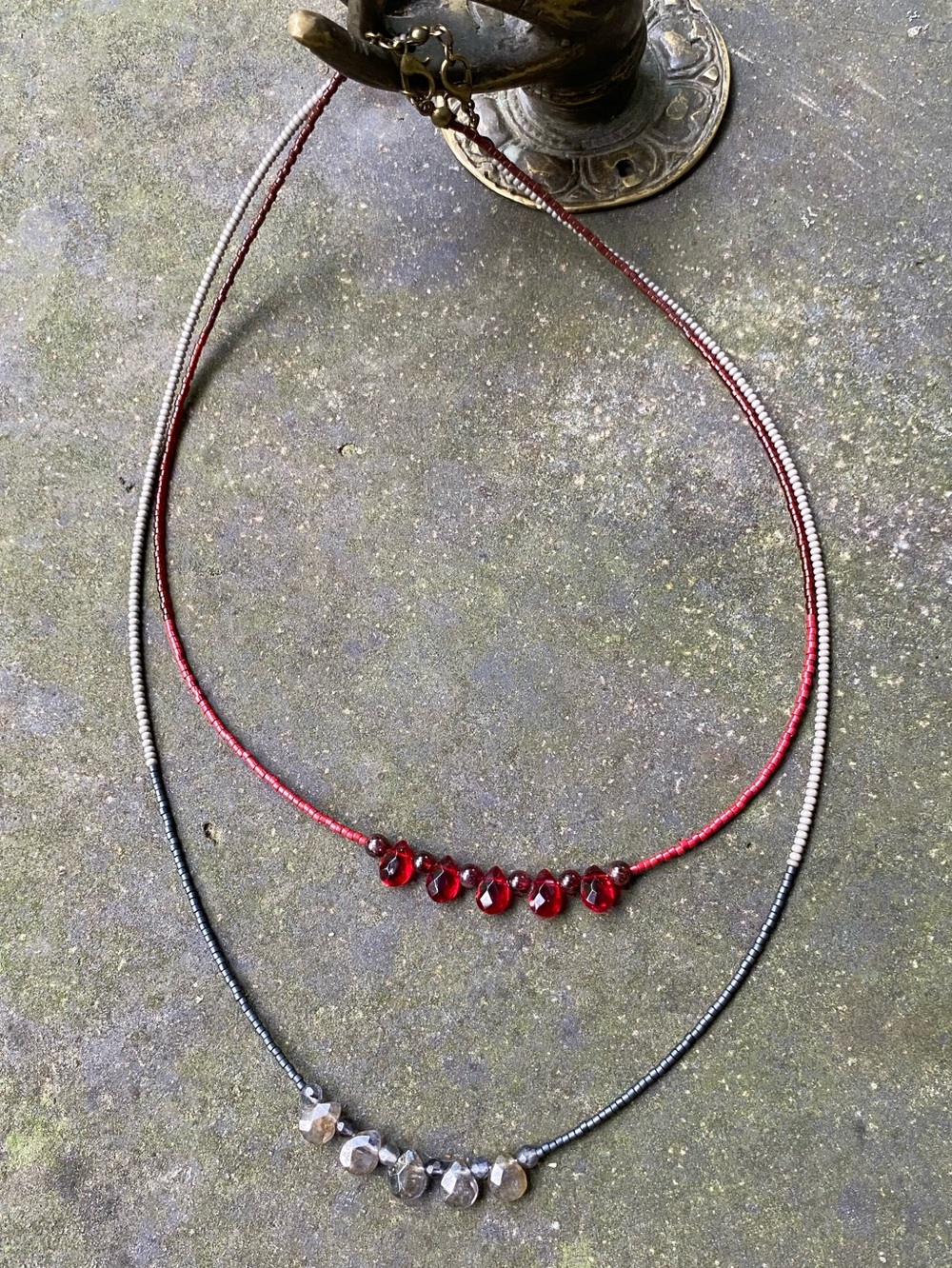 Beaded Stone Necklaces
